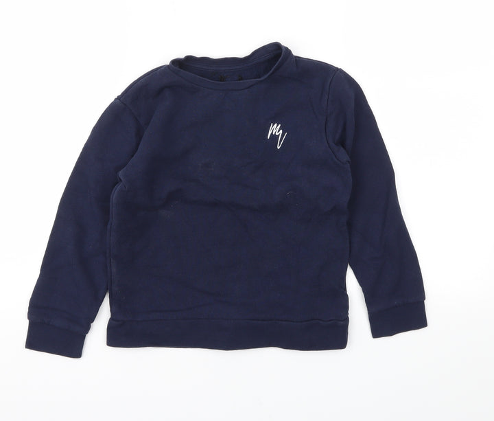 River Island Boys Blue Pullover Sweatshirt Size 7-8 Years