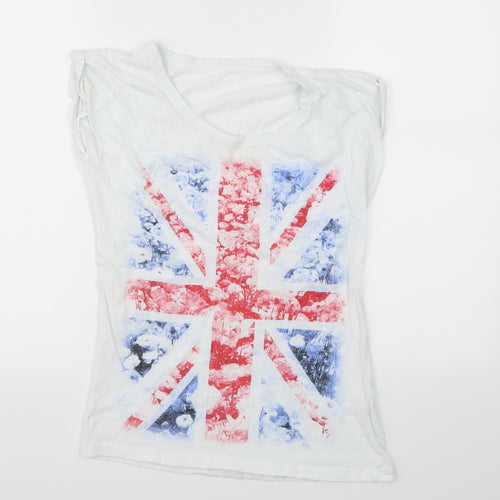 Primark Womens White   Basic Polo Size 8
