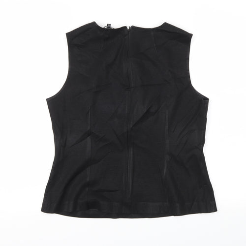 Preworn Womens Black   Basic T-Shirt Size 16