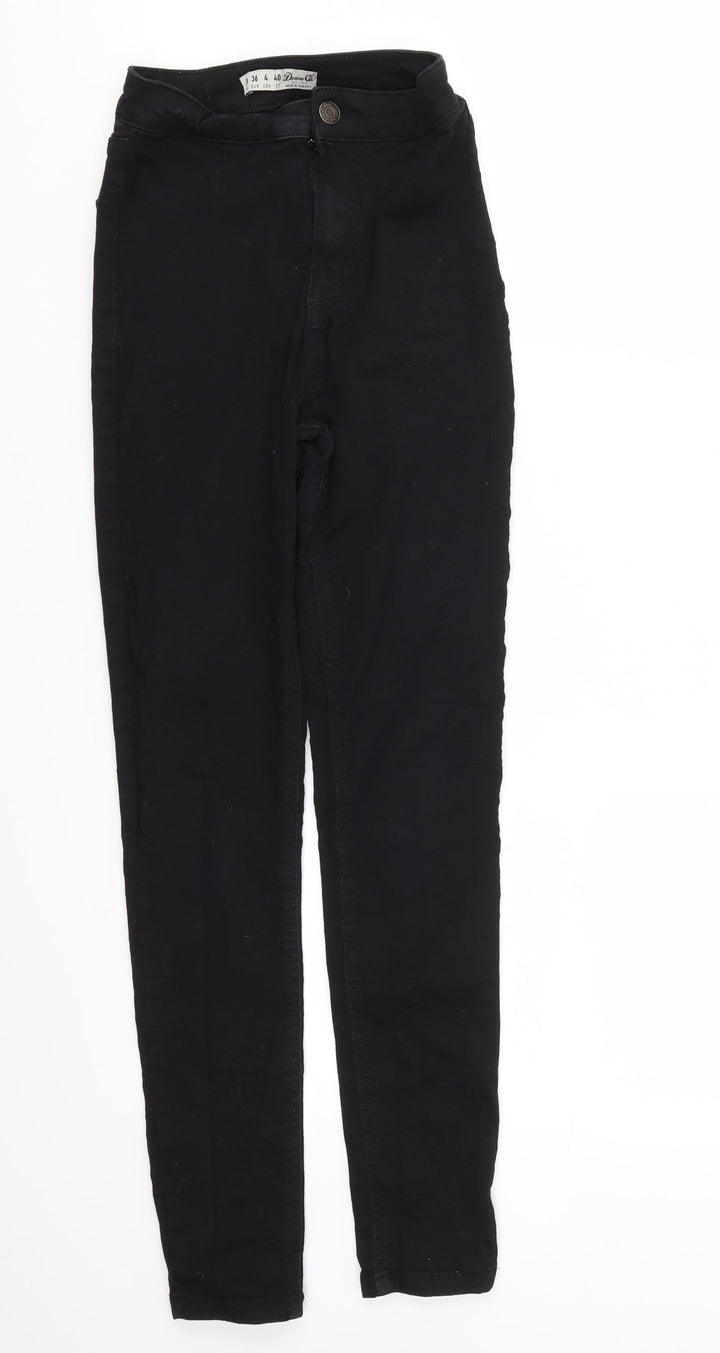 DENIM &CO Womens Black Skinny Jeans Size 8 L27 in