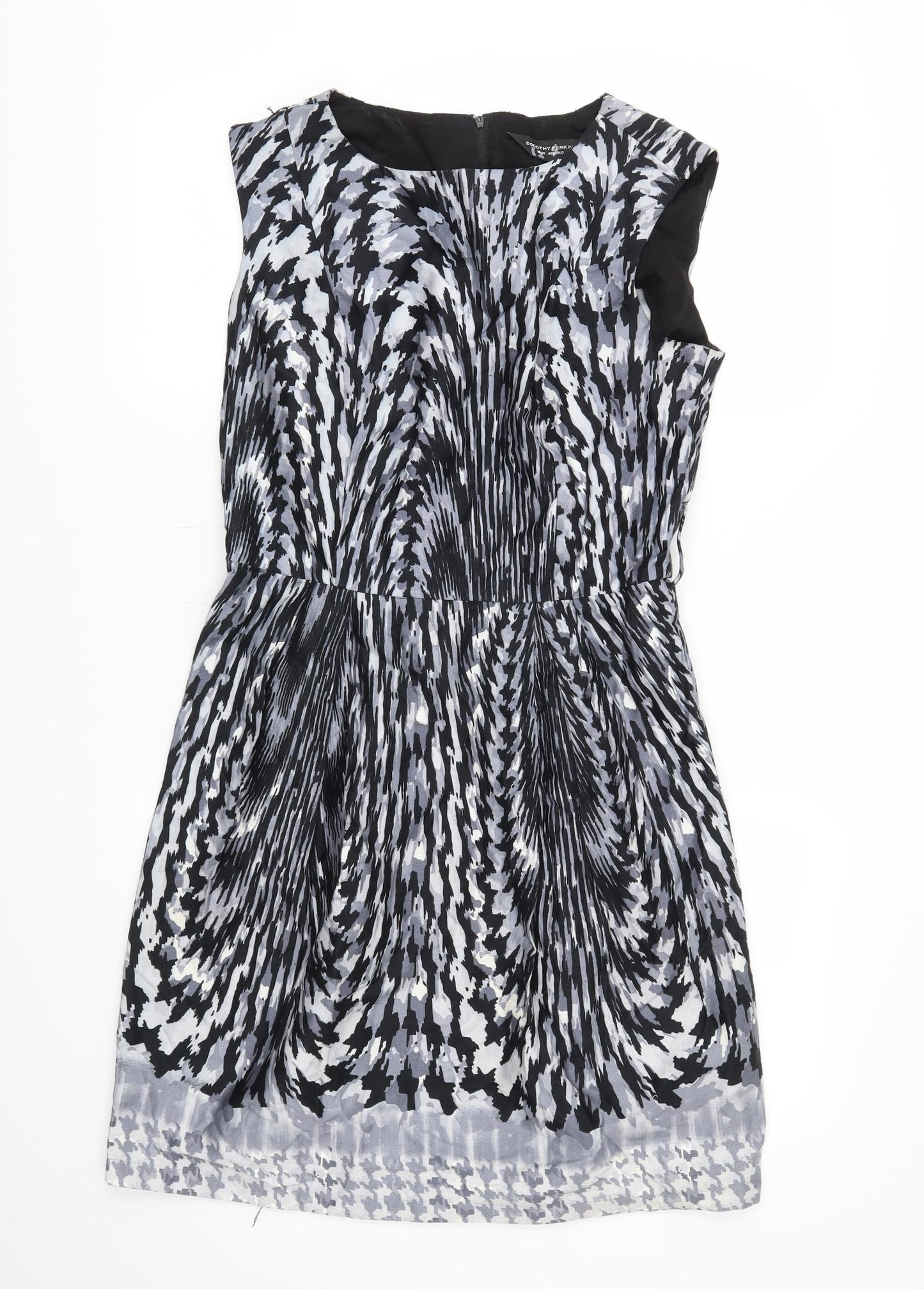 Dorothy Perkins Womens Black Argyle/Diamond  A-Line  Size 12