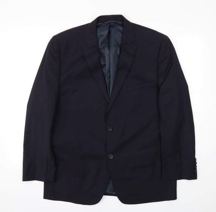Preworn Mens Blue Jacket Blazer Size 44