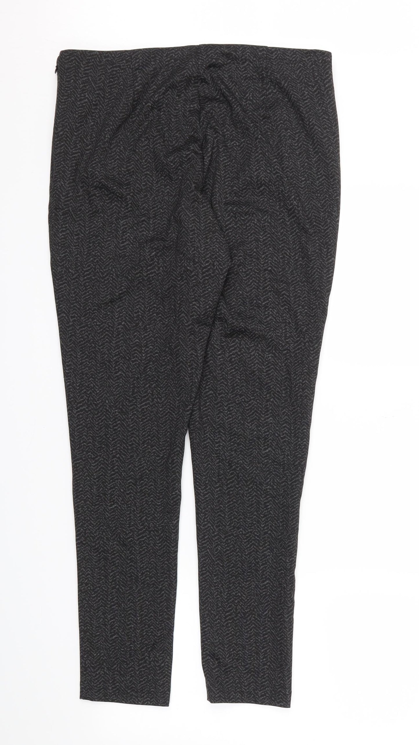 F&F Womens Black   Trousers  Size 12 L27 in