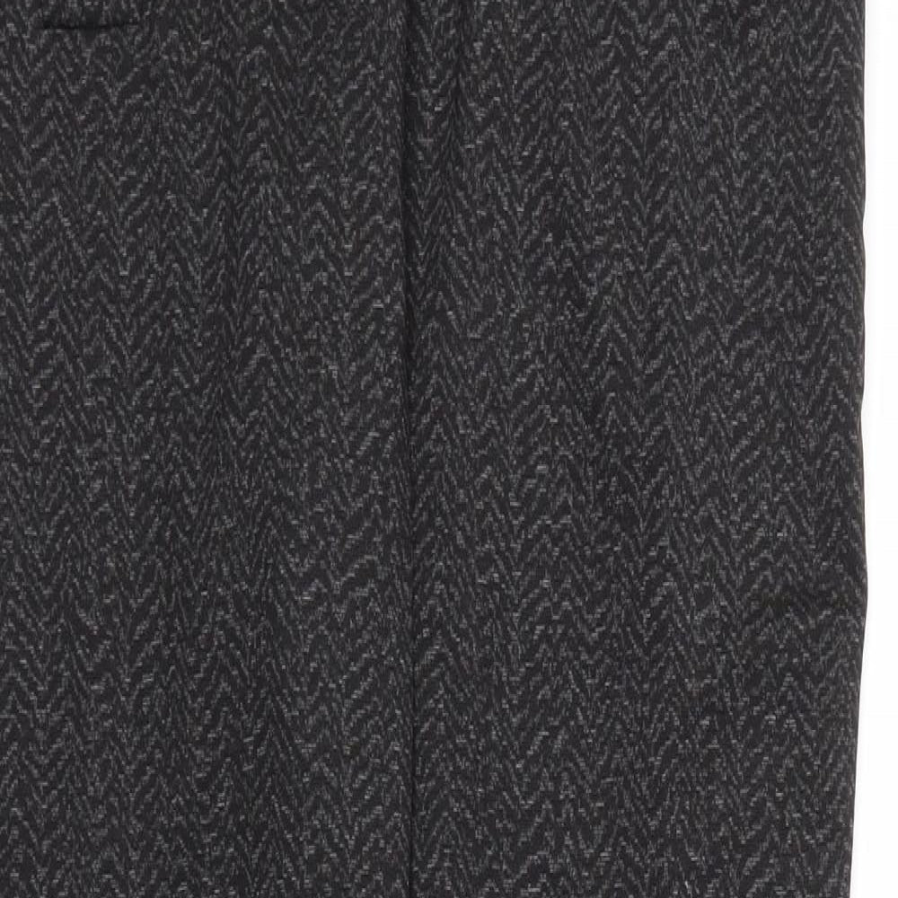 F&F Womens Black   Trousers  Size 12 L27 in
