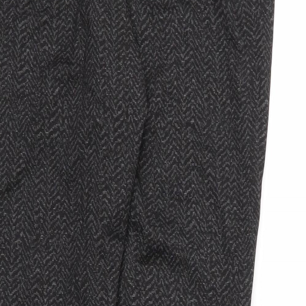 F&F Womens Black   Trousers  Size 12 L27 in