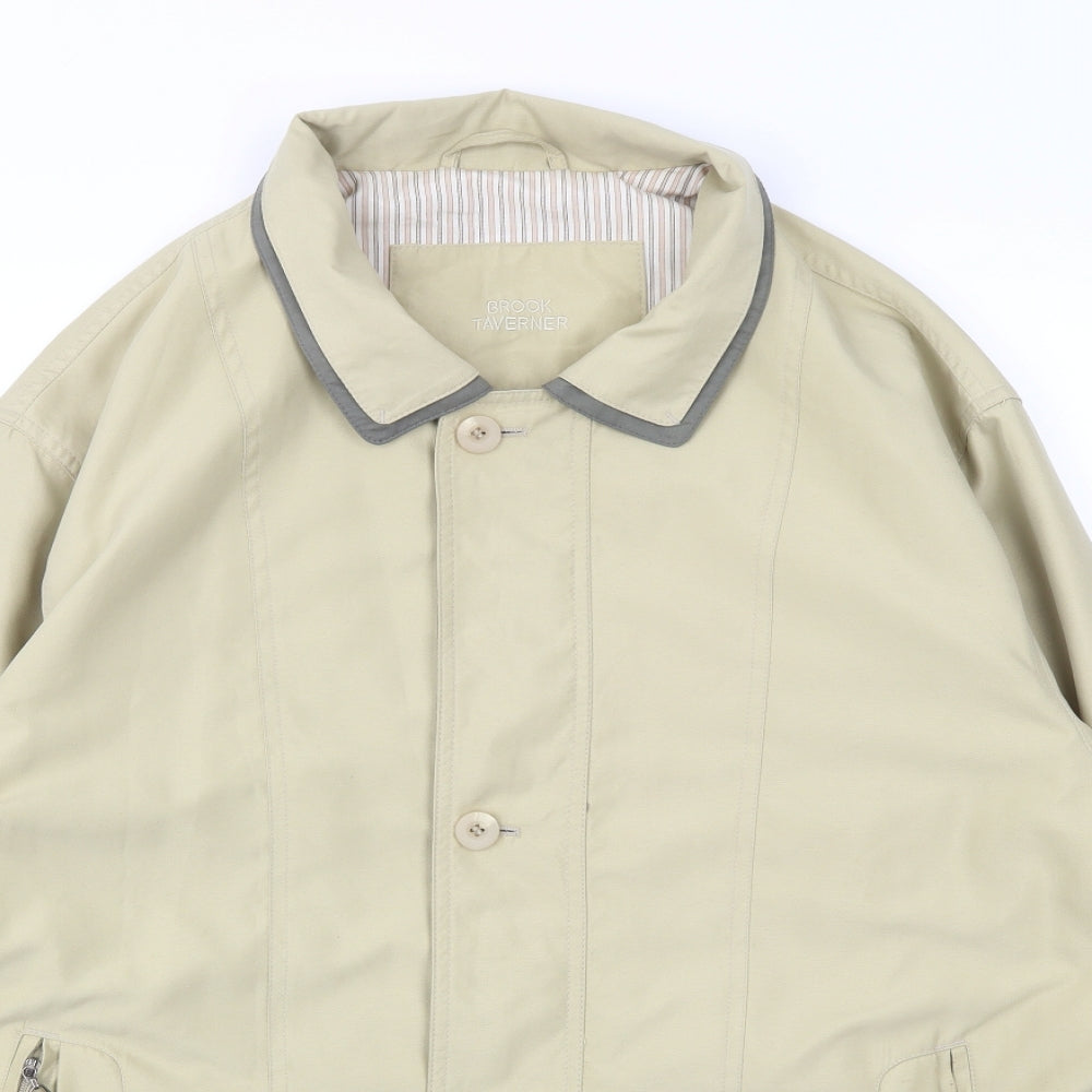 Brook Taverner Mens Beige   Jacket Coat Size S