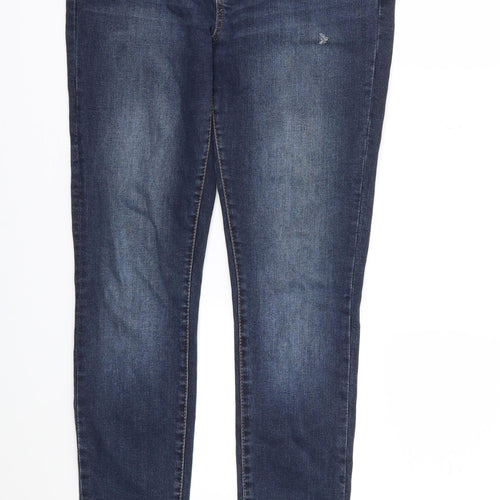 YEYES Womens Blue   Skinny Jeans Size 12 L30 in