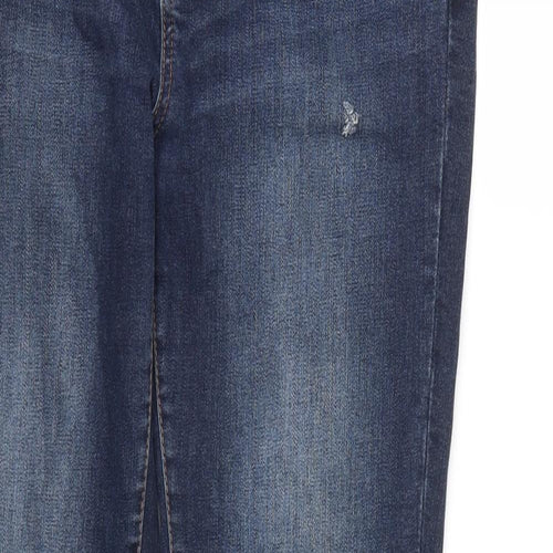 YEYES Womens Blue   Skinny Jeans Size 12 L30 in