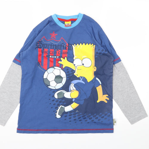 NEXT  Boys Blue Animal Print  Basic T-Shirt Size 9-10 Years