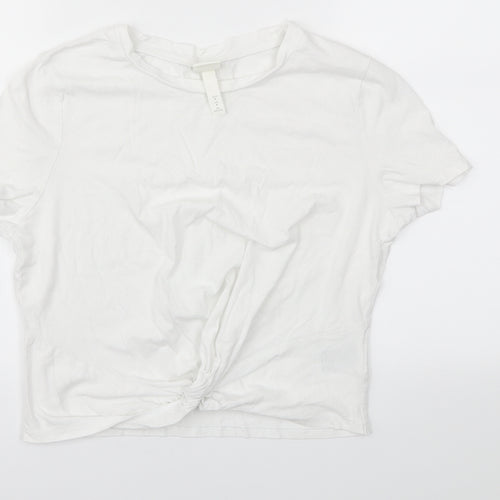 H&M Womens White   Basic T-Shirt Size M