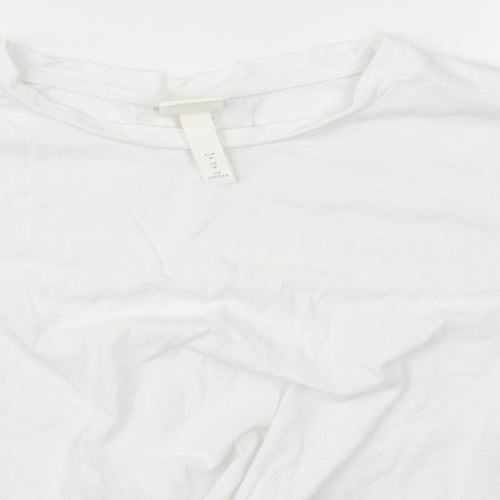 H&M Womens White   Basic T-Shirt Size M