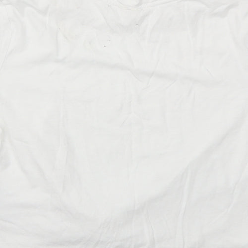 H&M Womens White   Basic T-Shirt Size M