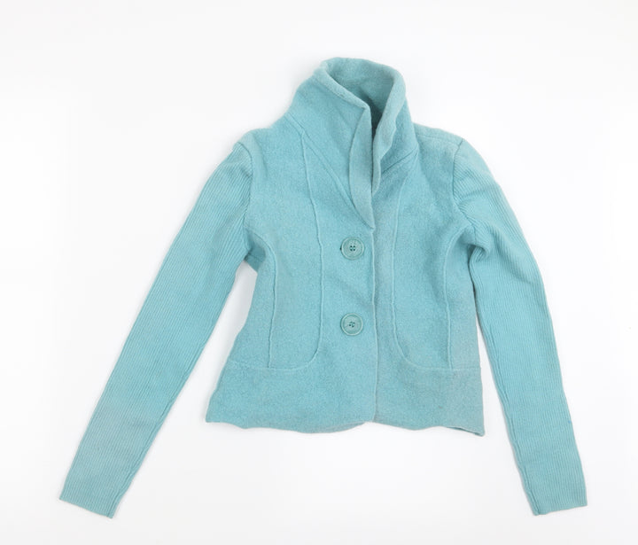 Bianca Womens Blue Jacket Size 10