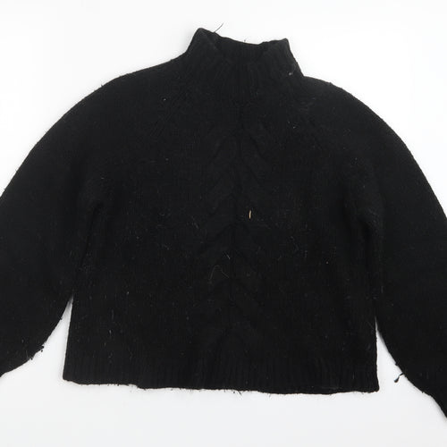 Only Womens Black  Knit Pullover Jumper Size XS