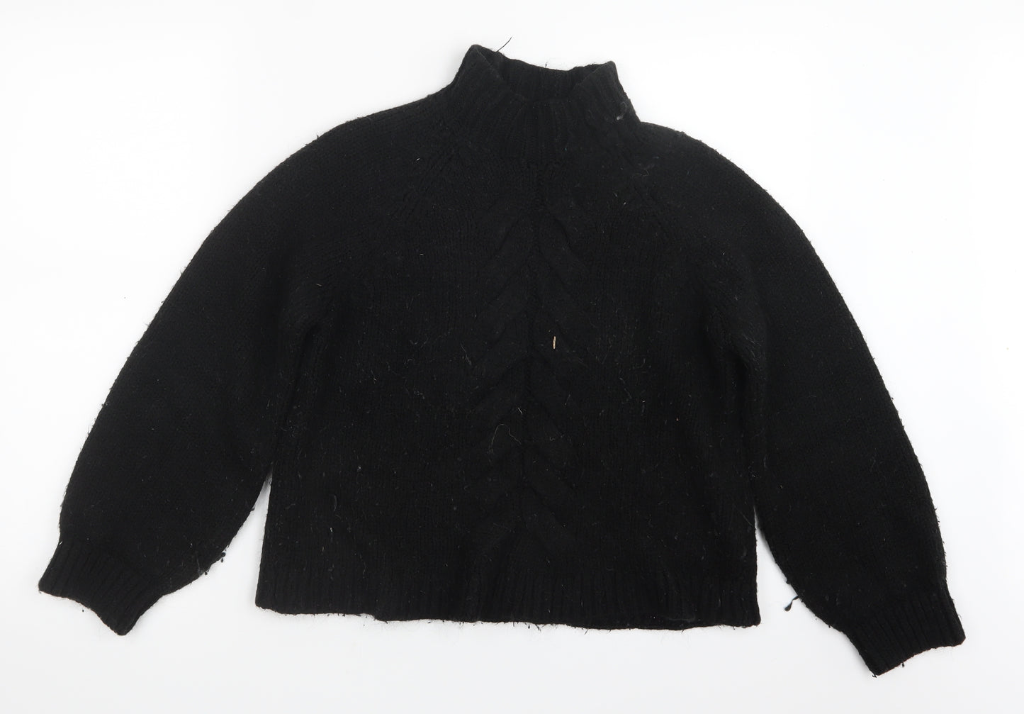 Only Womens Black  Knit Pullover Jumper Size XS
