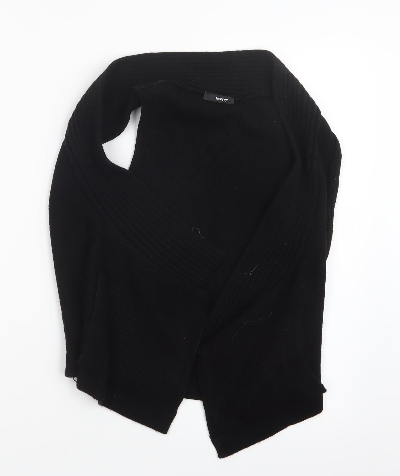 George Womens Black  Knit Cardigan Jumper Size 8