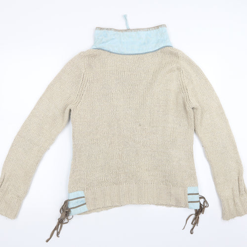 CULTURE Womens Ivory  Knit Jacket Coatigan Size L