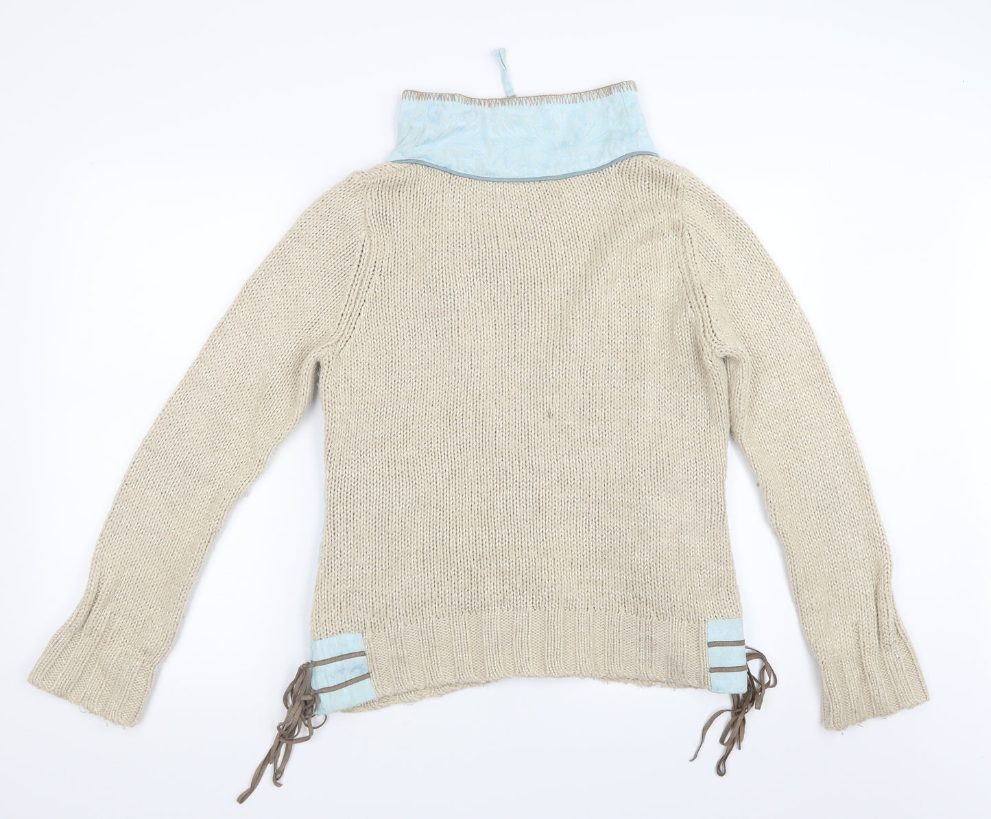 CULTURE Womens Ivory  Knit Jacket Coatigan Size L
