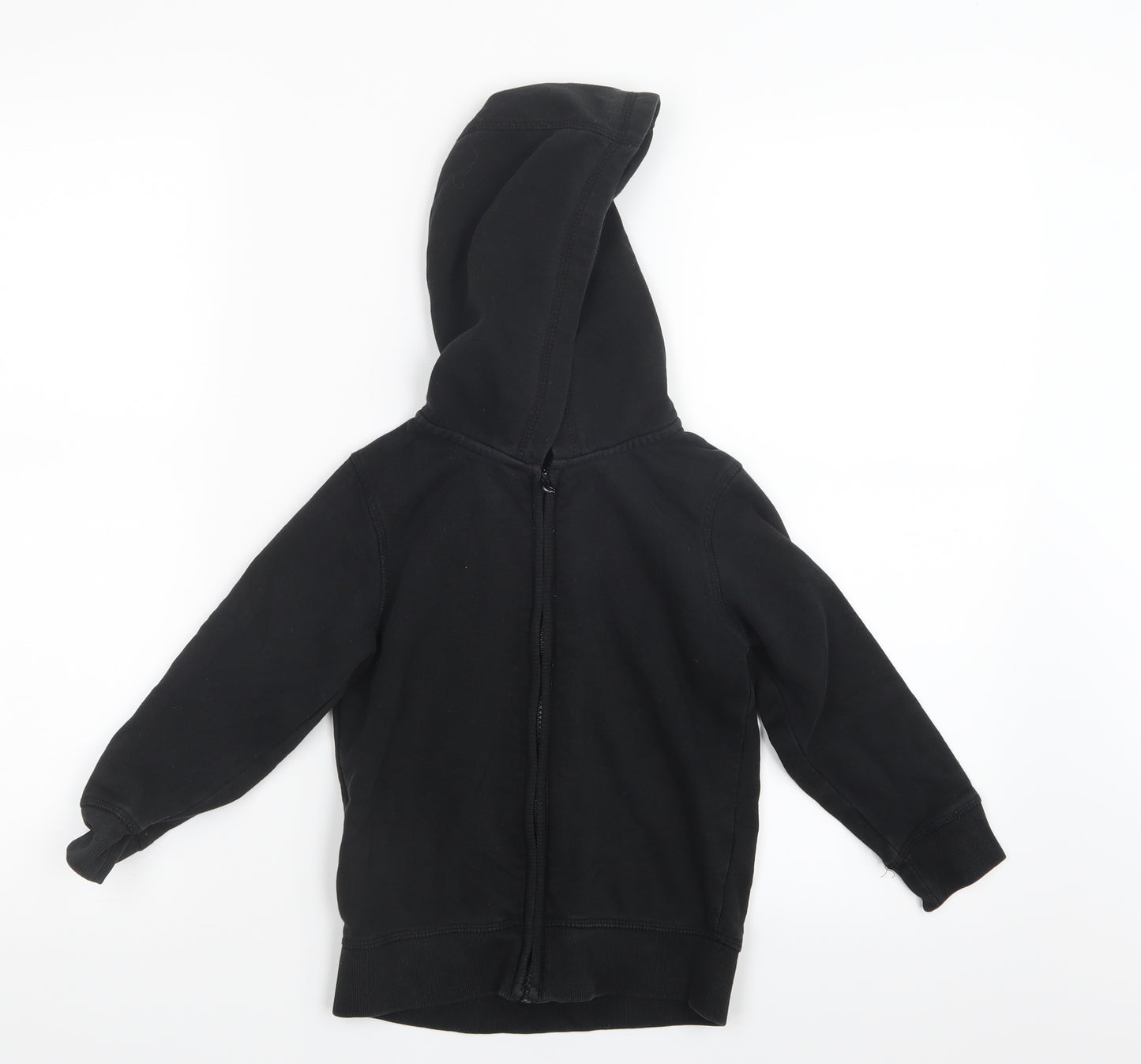 George Boys Black   Full Zip Hoodie Size 4-5 Years