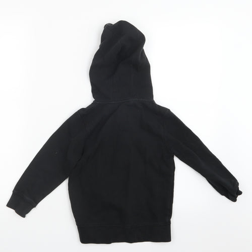 George Boys Black   Full Zip Hoodie Size 4-5 Years
