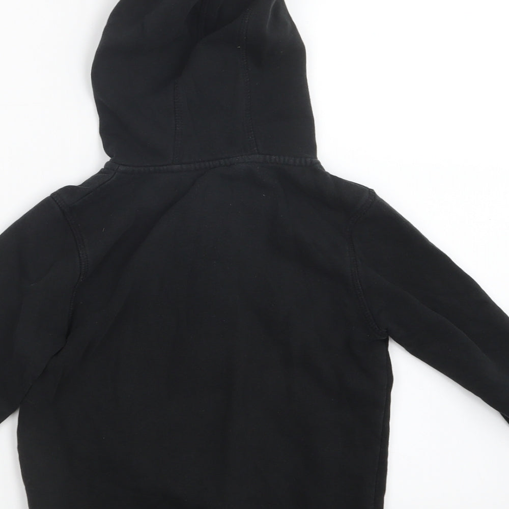 George Boys Black   Full Zip Hoodie Size 4-5 Years