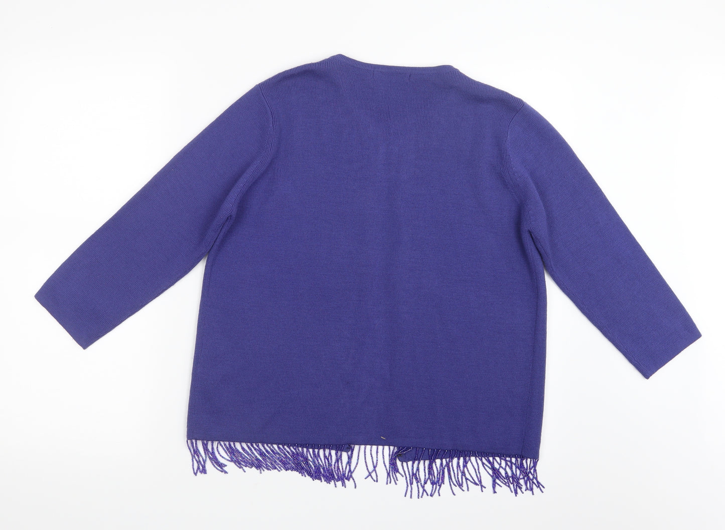 Marks and Spencer Womens Purple  Knit Cardigan Jumper Size 16