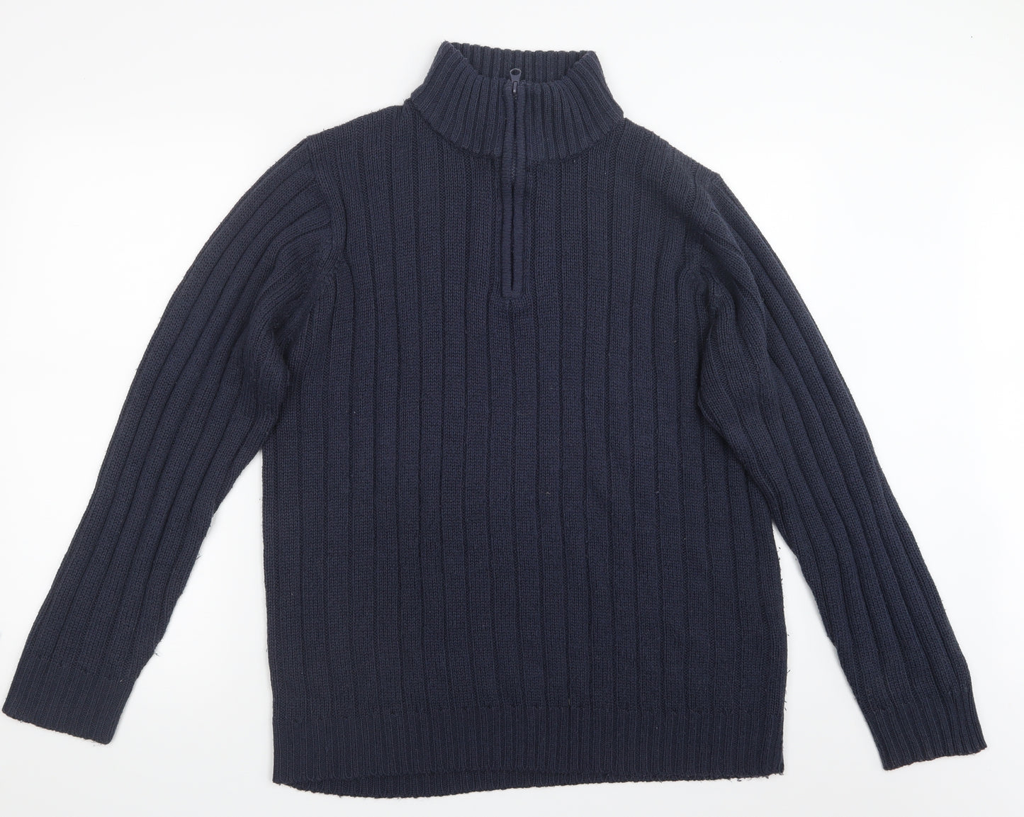 MALDINI Mens Blue  Knit Pullover Sweatshirt Size L