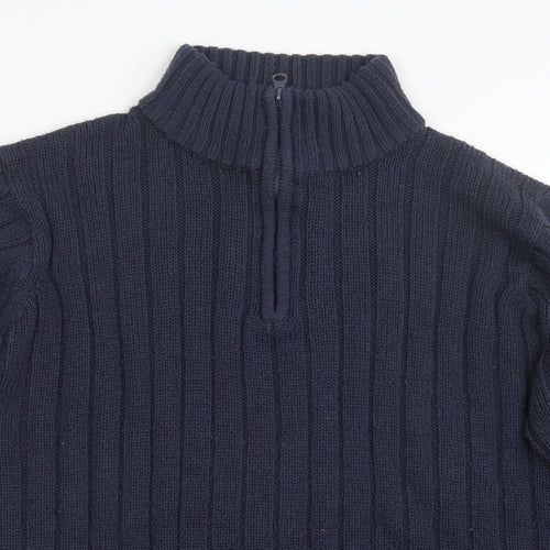MALDINI Mens Blue  Knit Pullover Sweatshirt Size L