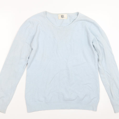 Rude Womens Blue  Knit Pullover Jumper Size M