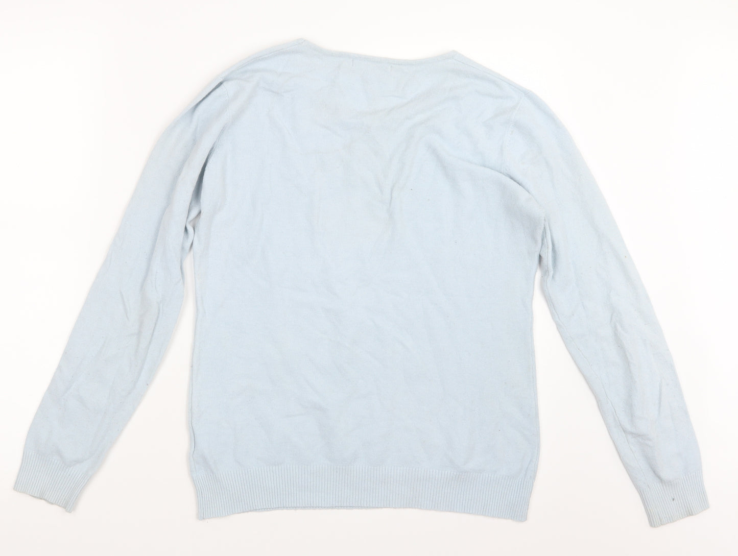 Rude Womens Blue  Knit Pullover Jumper Size M