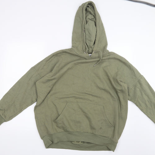 Monki Mens Green   Pullover Hoodie Size S