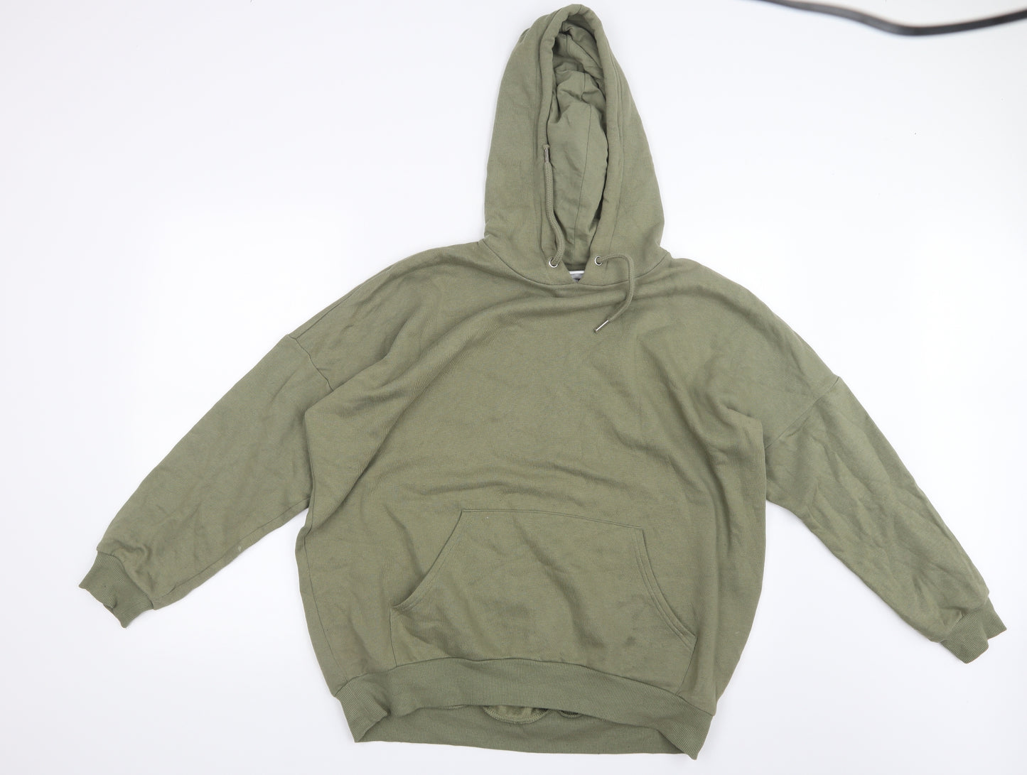 Monki Mens Green   Pullover Hoodie Size S