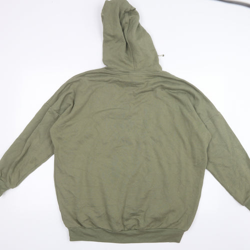 Monki Mens Green   Pullover Hoodie Size S