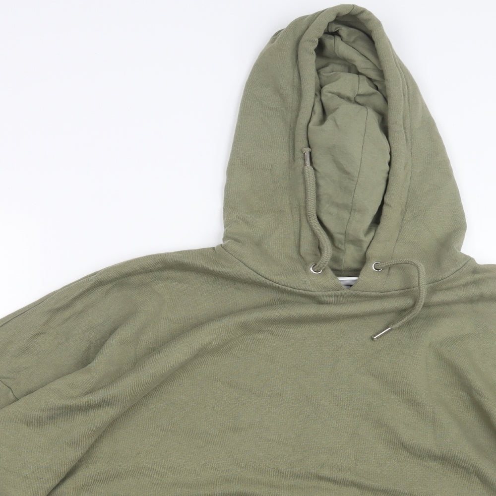 Monki Mens Green   Pullover Hoodie Size S
