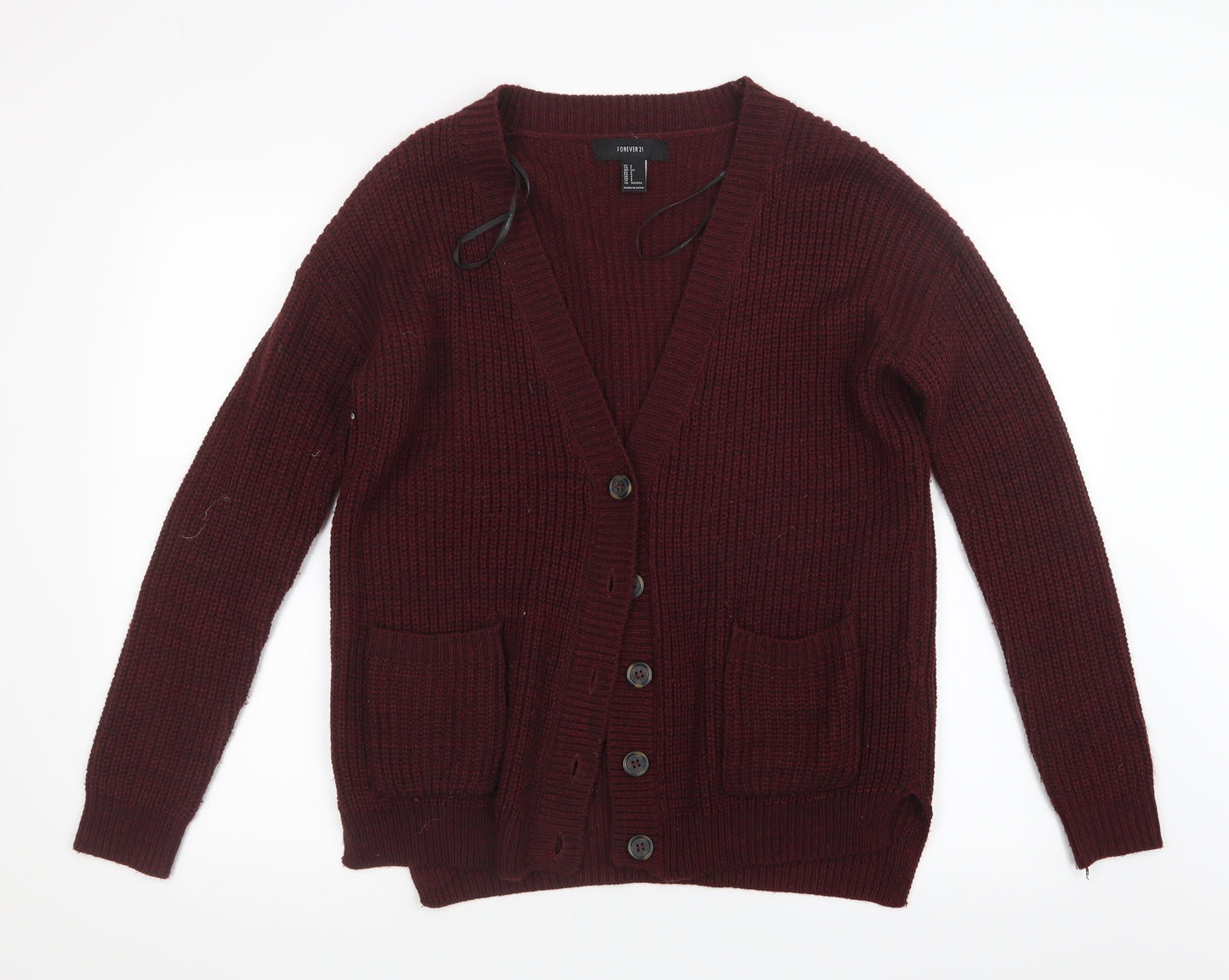 FOREVER 21 Womens Purple  Knit Cardigan Jumper Size S