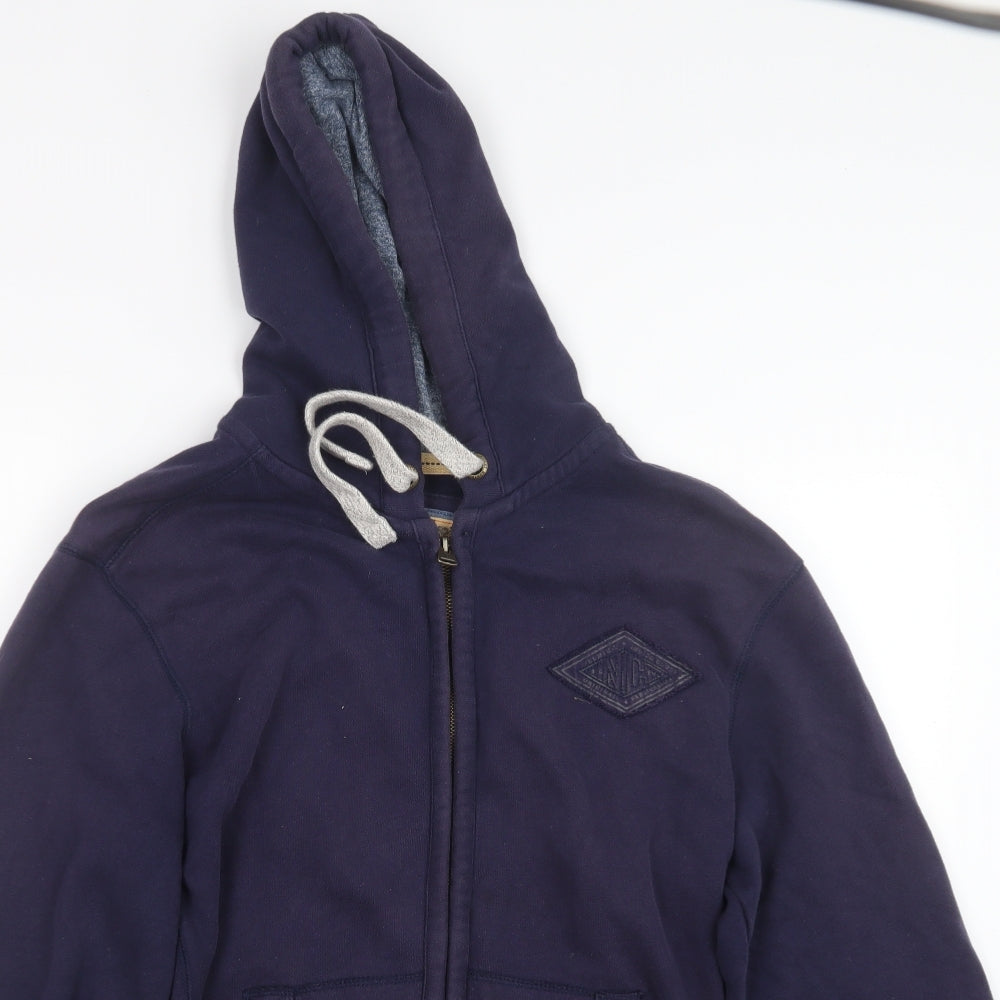 Marks and Spencer Mens Blue   Full Zip Hoodie Size M