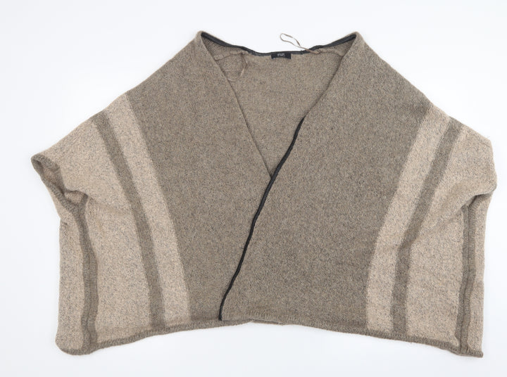 F&F Womens Beige Knit Cardigan Jumper Size S
