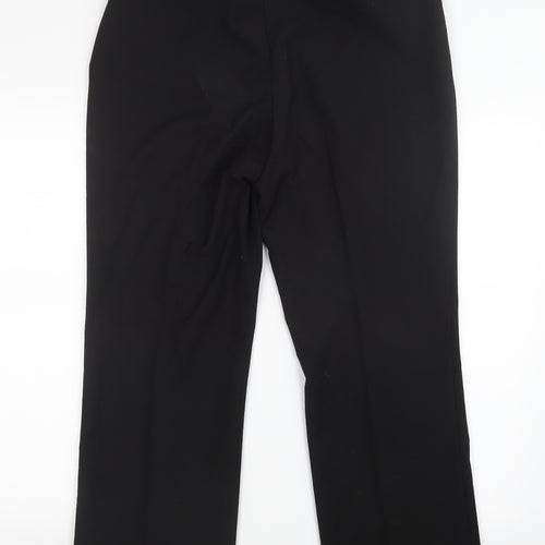 Preworn Womens Black   Trousers  Size 12 L26.5 in