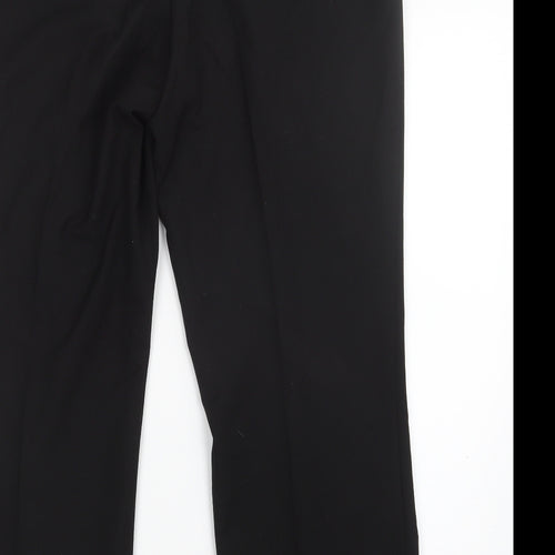 Preworn Womens Black   Trousers  Size 12 L26.5 in