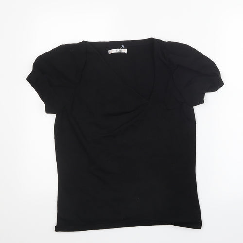 Jesire Womens Black   Basic T-Shirt Size L