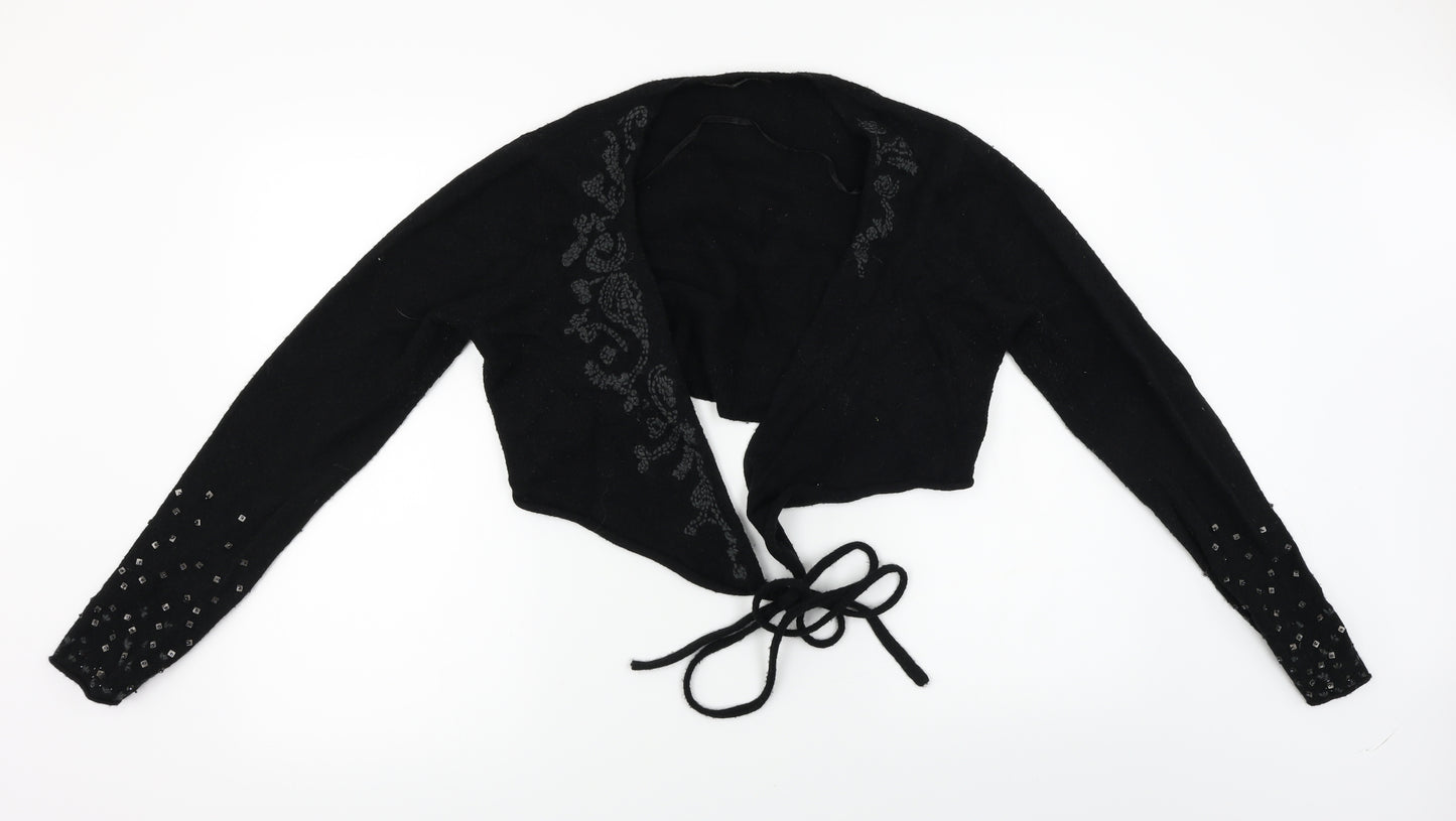 sandwhich  Womens Black   Cardigan Jumper Size L