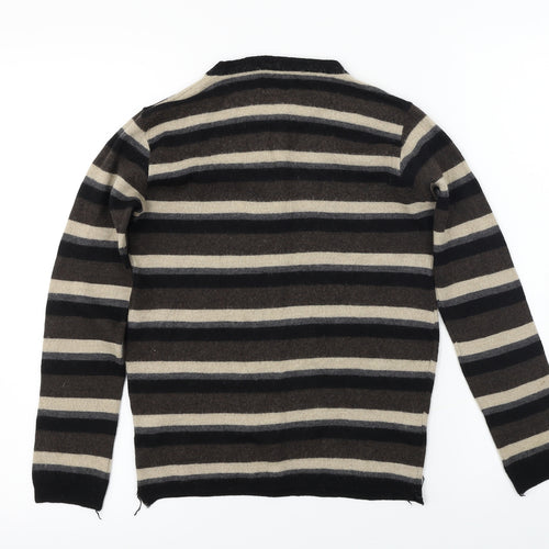 Linea Womens Brown Striped  Pullover Jumper Size 8