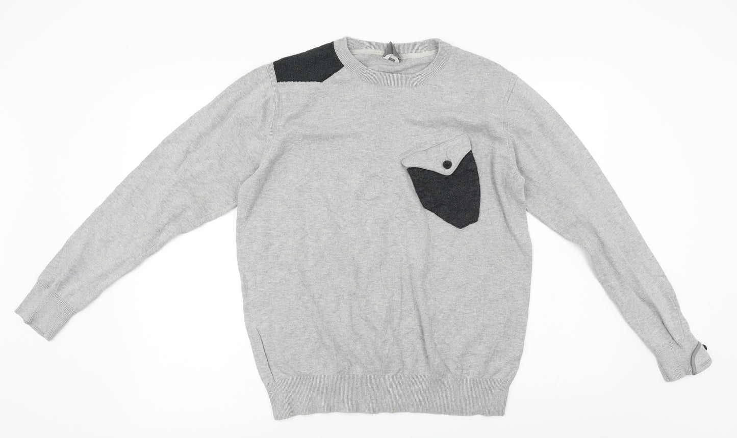 883 Police  Mens Grey   Pullover Jumper Size L