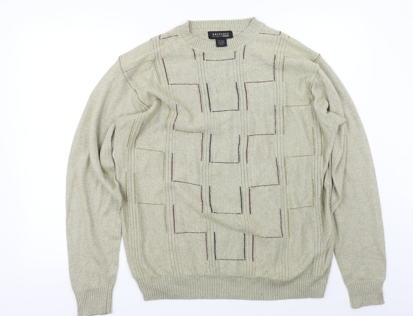 britches Mens Beige   Pullover Jumper Size M