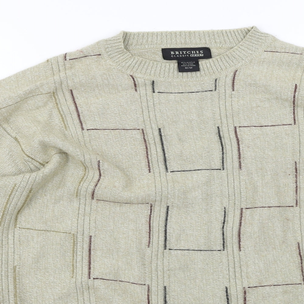 britches Mens Beige   Pullover Jumper Size M