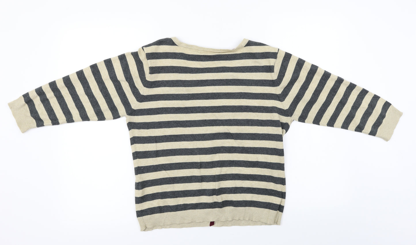Atmosphere  Womens Beige Striped  Cardigan Jumper Size 16