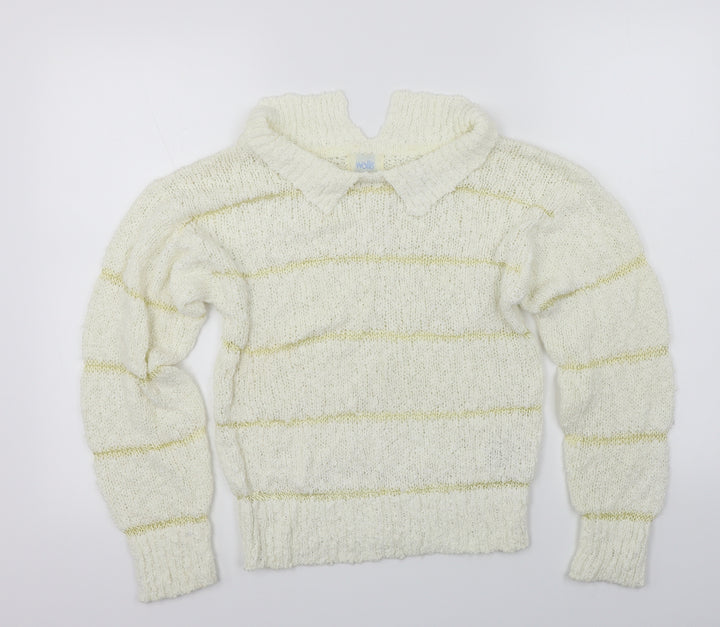 Wallis Womens Ivory Pullover Jumper Size S