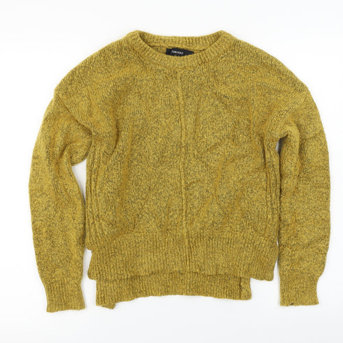 FOREVER 21 Womens Yellow   Pullover Jumper Size S