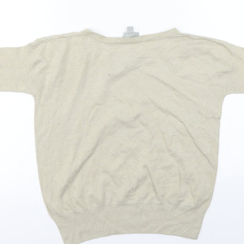 Pure Womens Beige   Basic T-Shirt Size 8