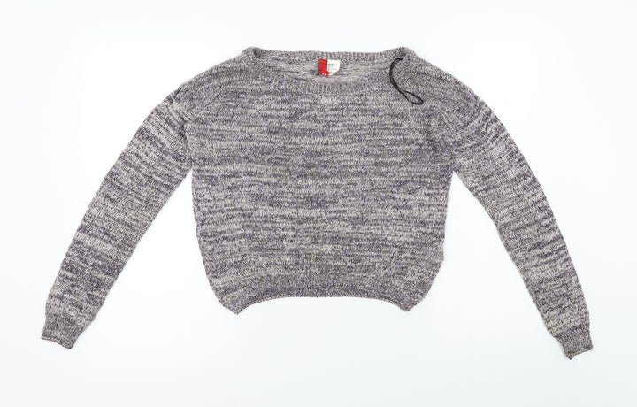 H&M Womens Purple Pullover Jumper Size 8